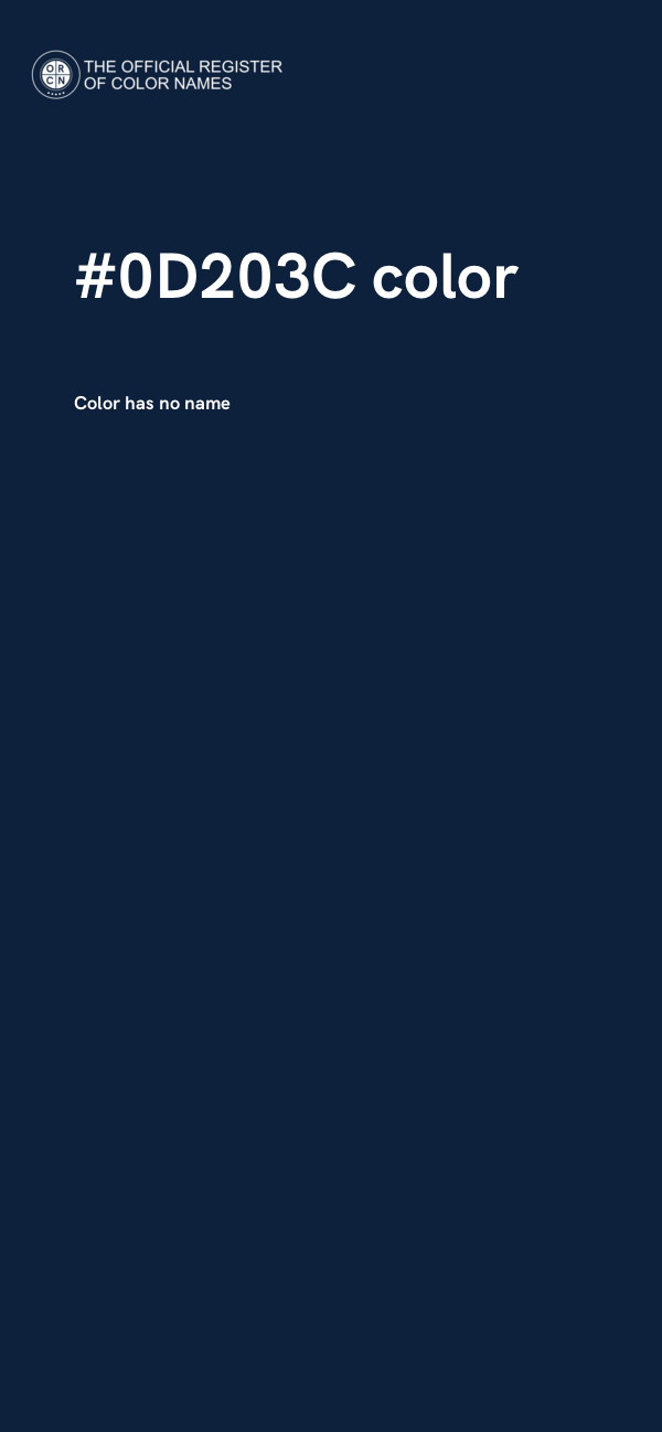 #0D203C color image