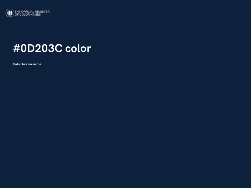 #0D203C color image