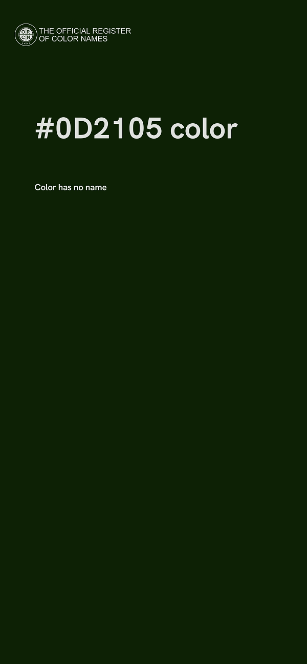 #0D2105 color image