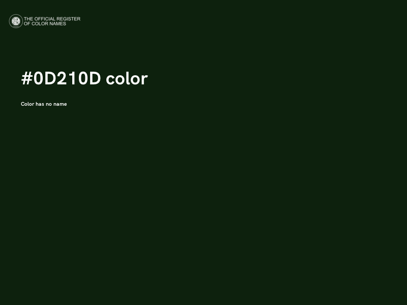#0D210D color image