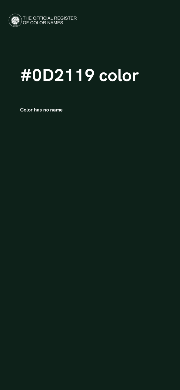 #0D2119 color image