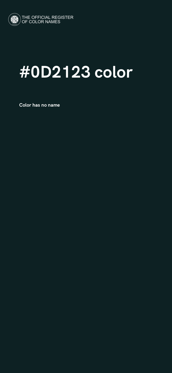 #0D2123 color image