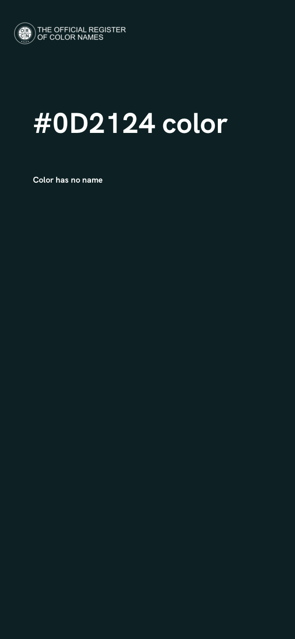 #0D2124 color image