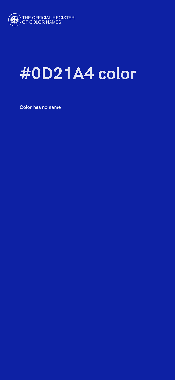 #0D21A4 color image