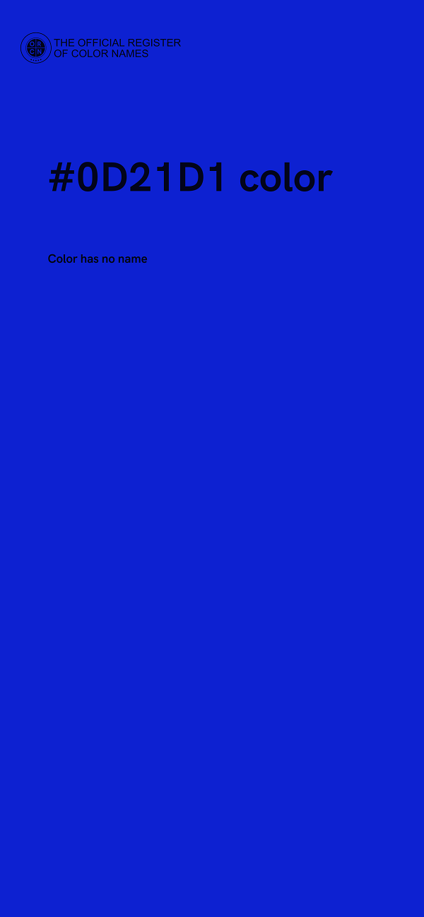 #0D21D1 color image