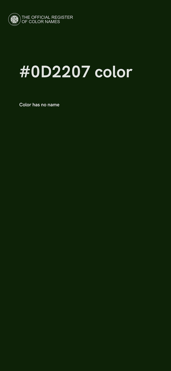 #0D2207 color image