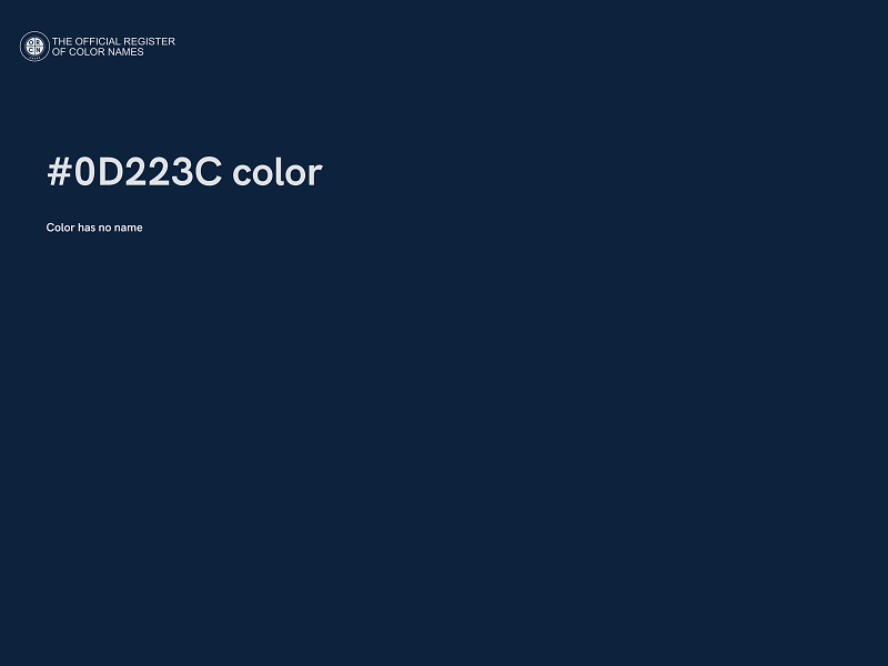 #0D223C color image