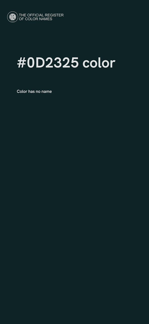 #0D2325 color image