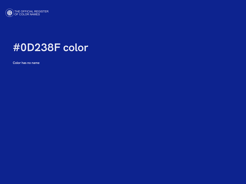 #0D238F color image
