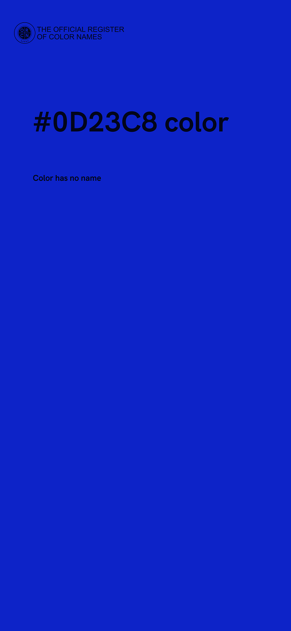 #0D23C8 color image
