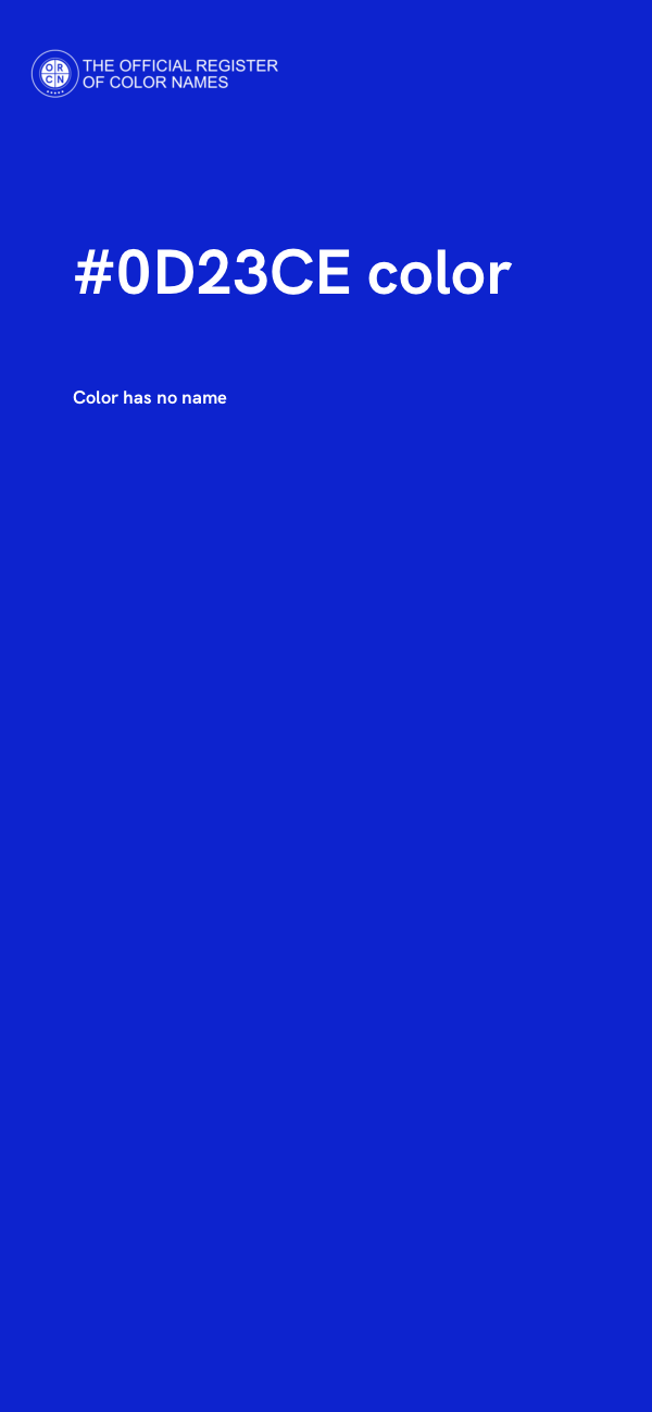 #0D23CE color image