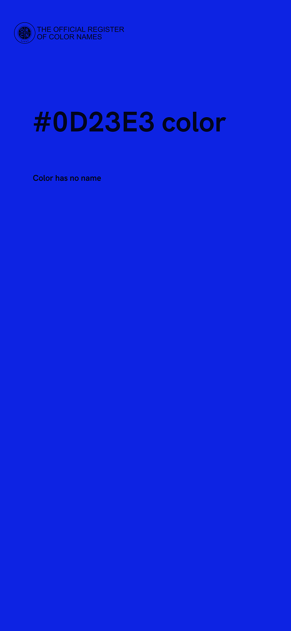 #0D23E3 color image
