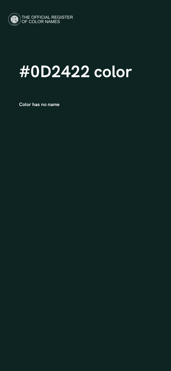 #0D2422 color image