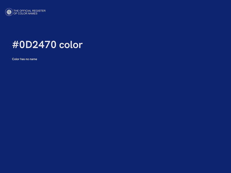 #0D2470 color image