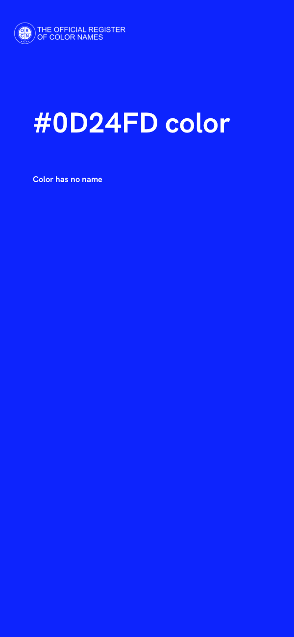 #0D24FD color image