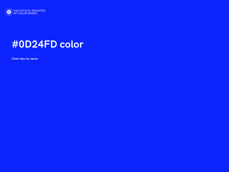 #0D24FD color image