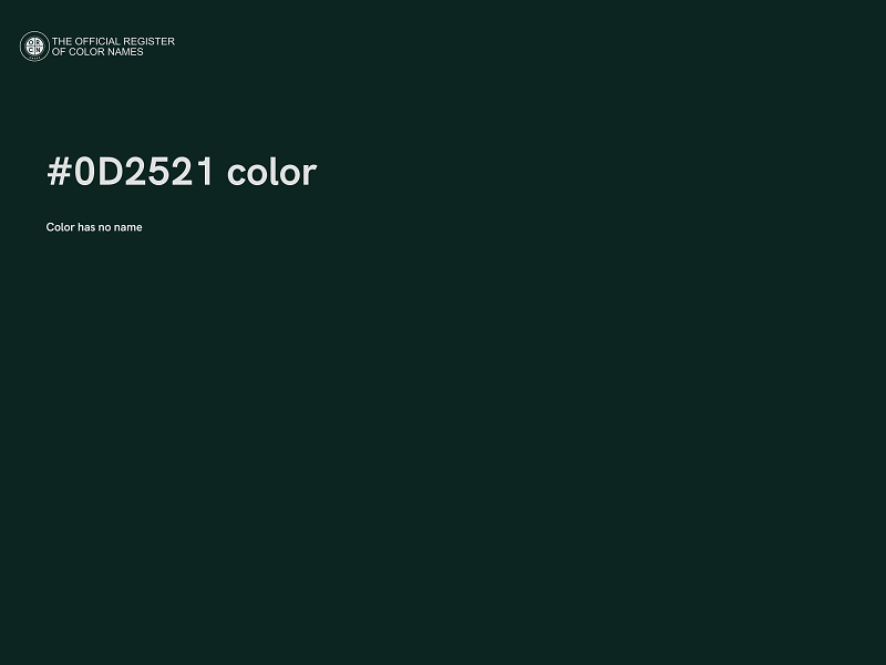 #0D2521 color image