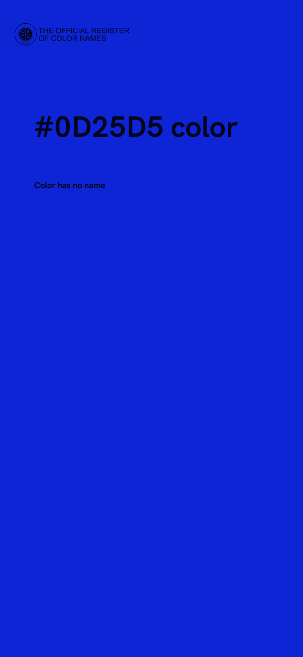 #0D25D5 color image
