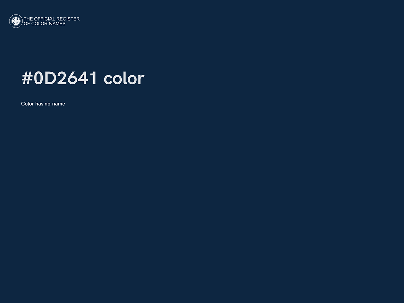 #0D2641 color image