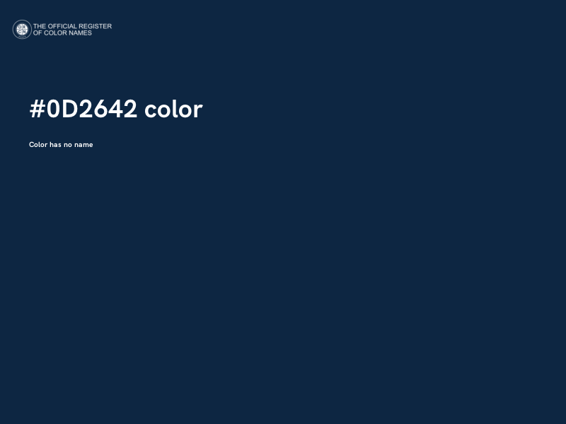 #0D2642 color image