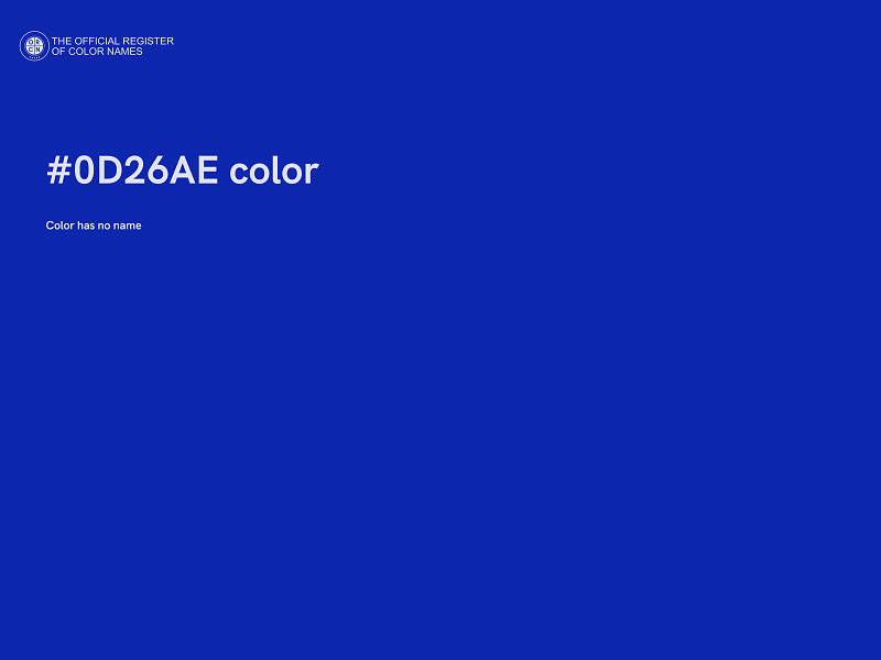 #0D26AE color image