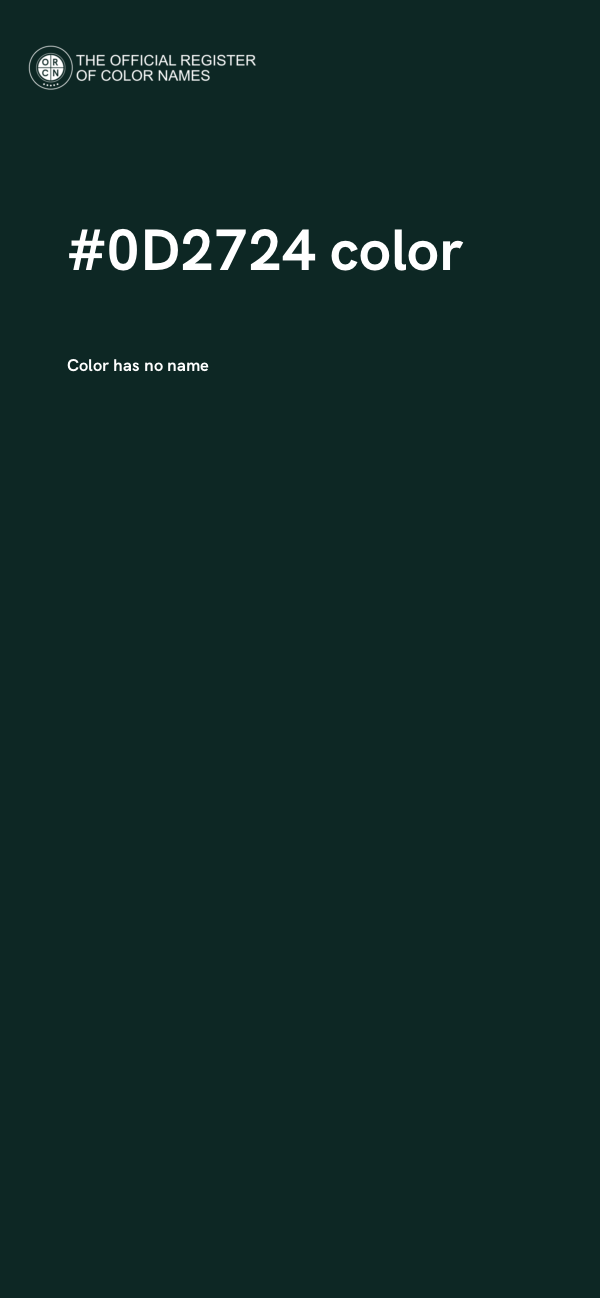 #0D2724 color image