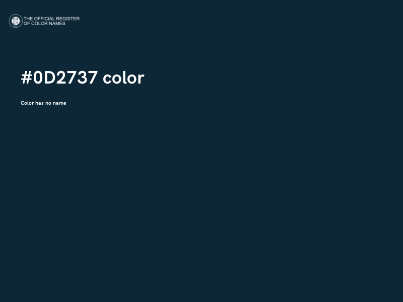 #0D2737 color image