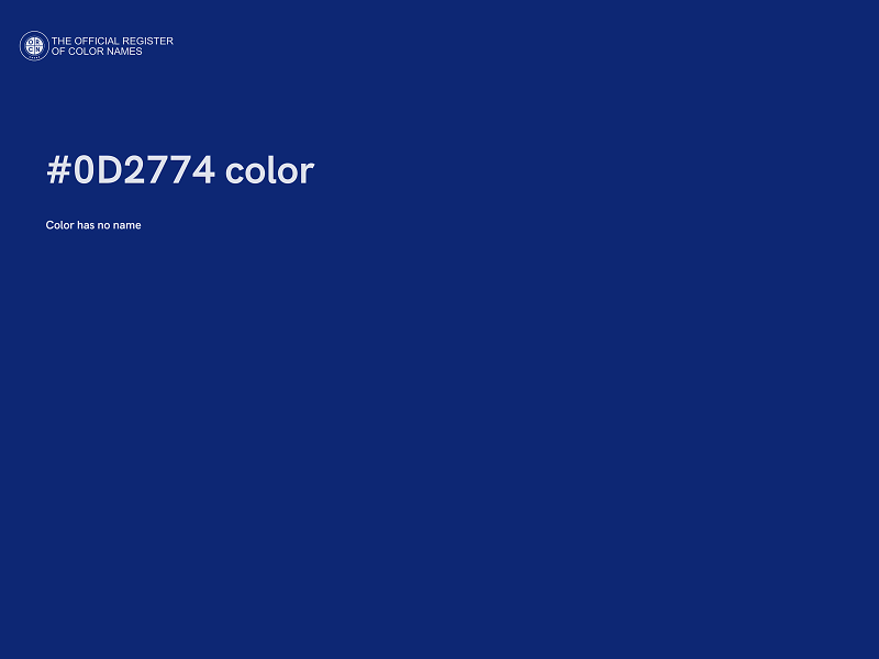 #0D2774 color image