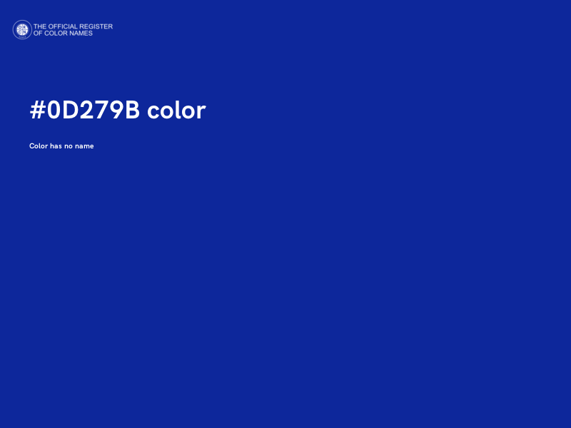 #0D279B color image