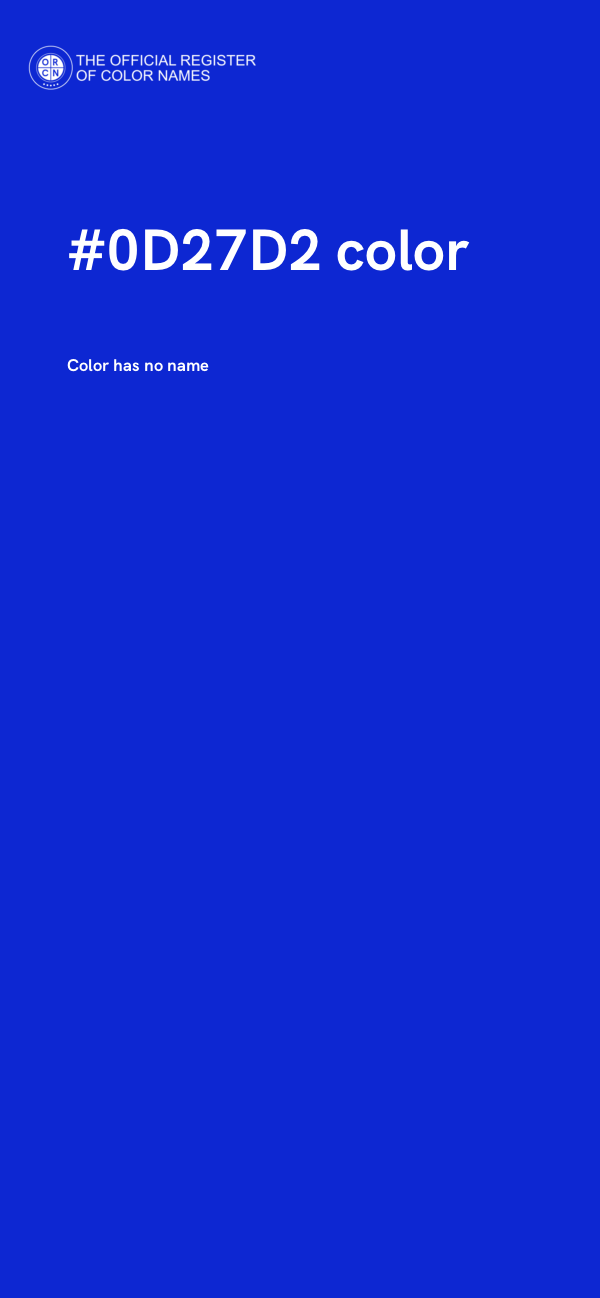#0D27D2 color image