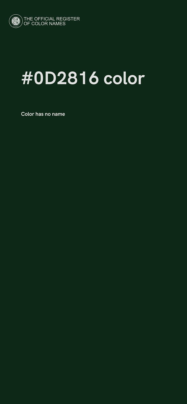 #0D2816 color image