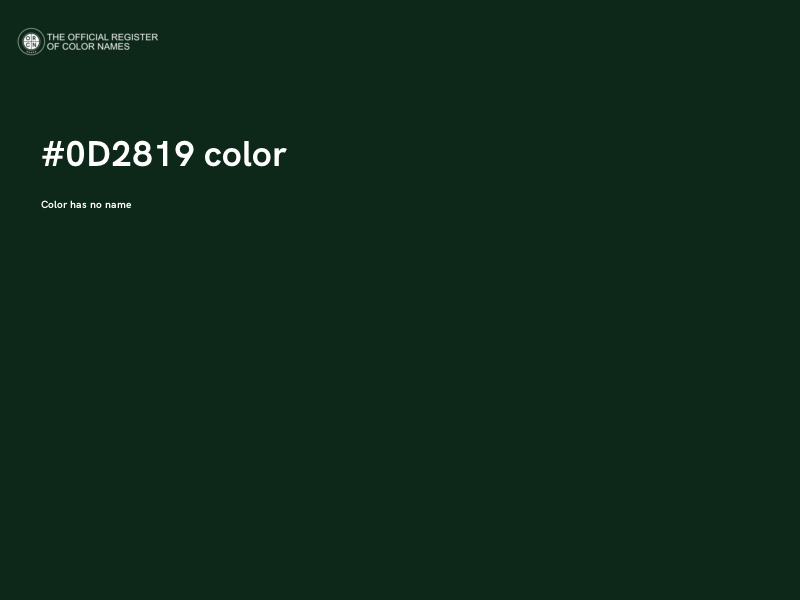 #0D2819 color image