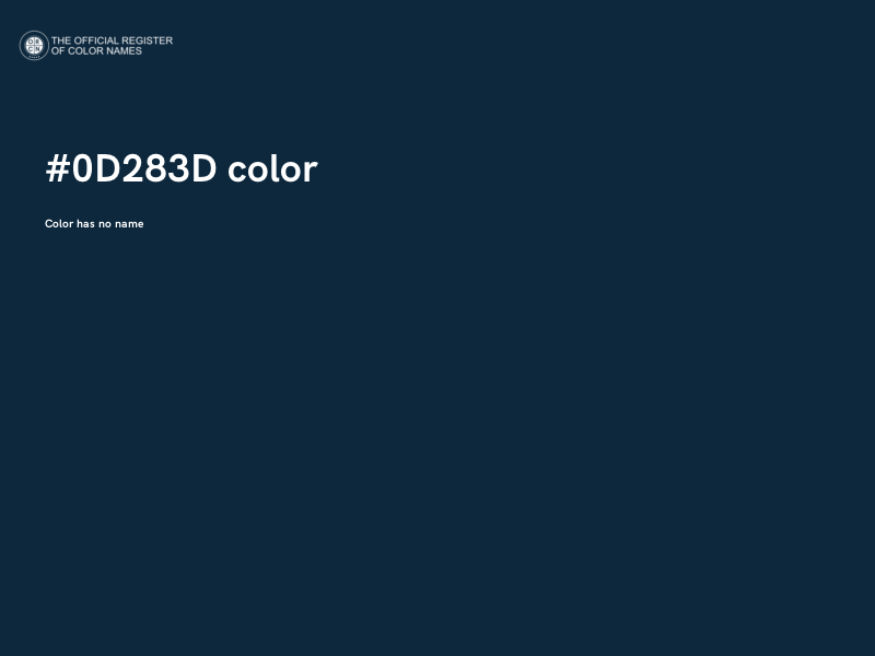 #0D283D color image