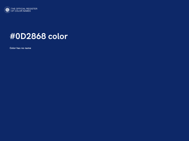 #0D2868 color image