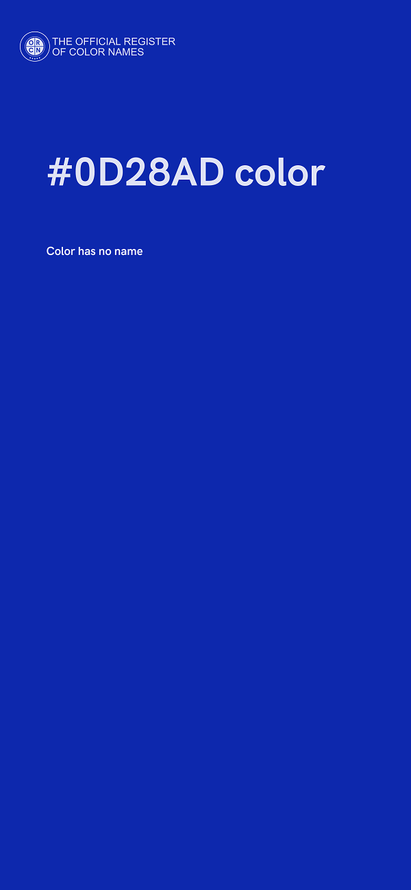 #0D28AD color image
