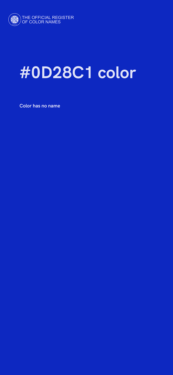 #0D28C1 color image