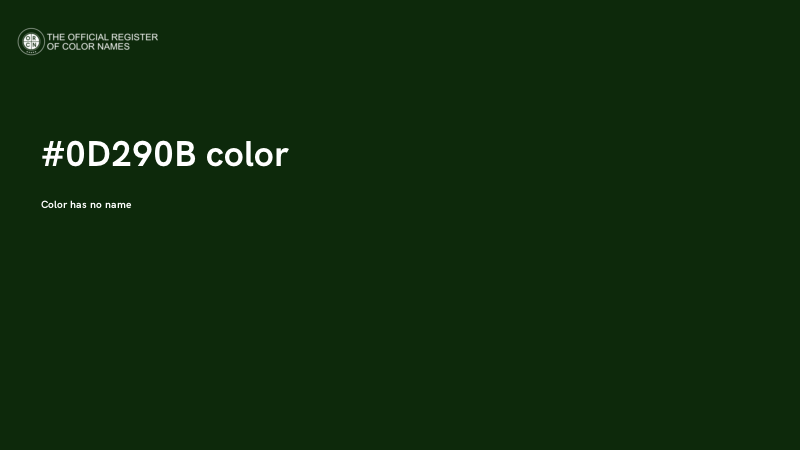 #0D290B color image