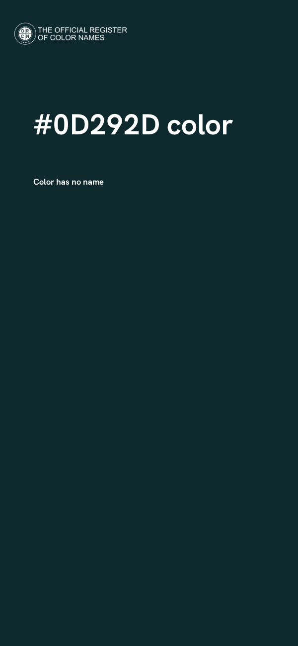 #0D292D color image