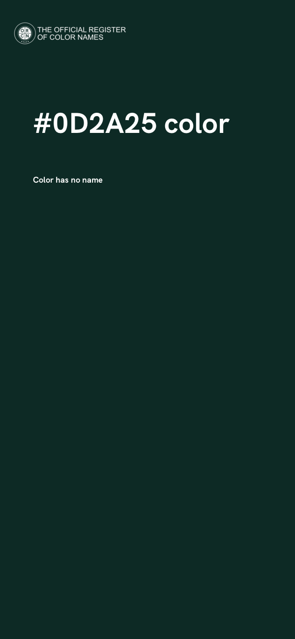 #0D2A25 color image