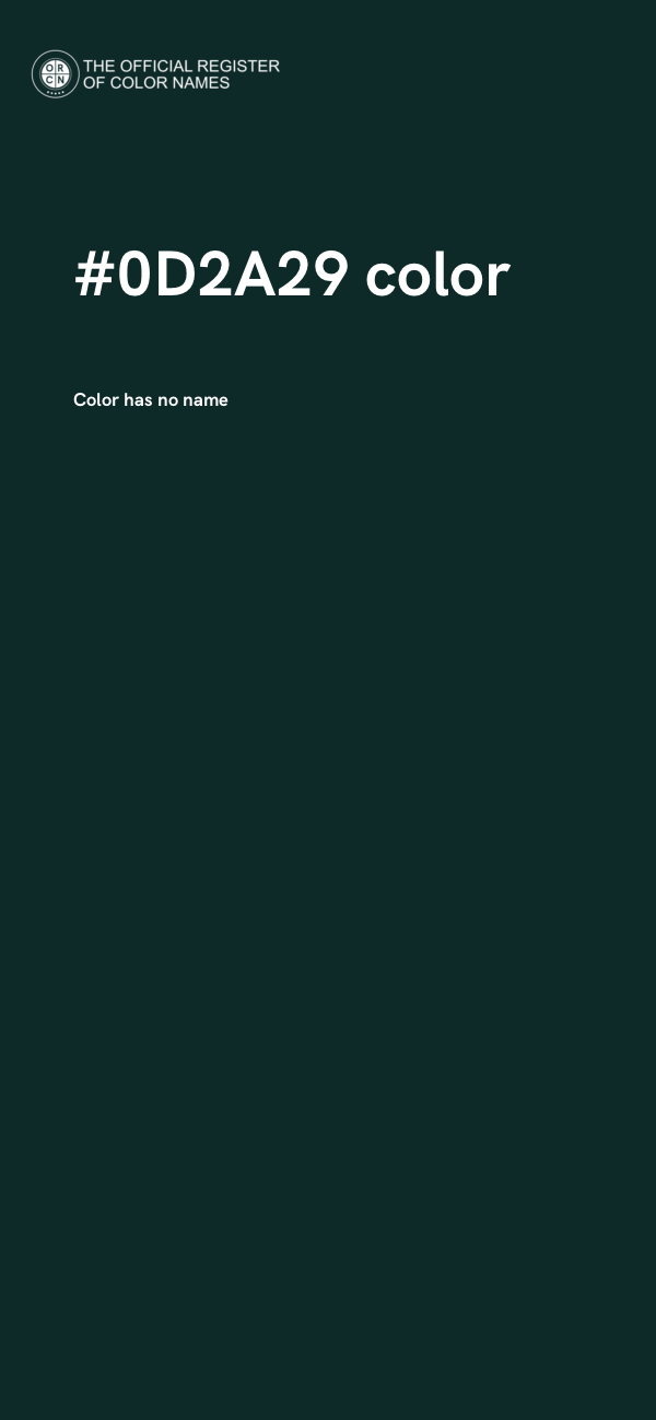 #0D2A29 color image