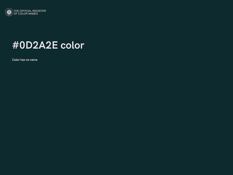 #0D2A2E color image