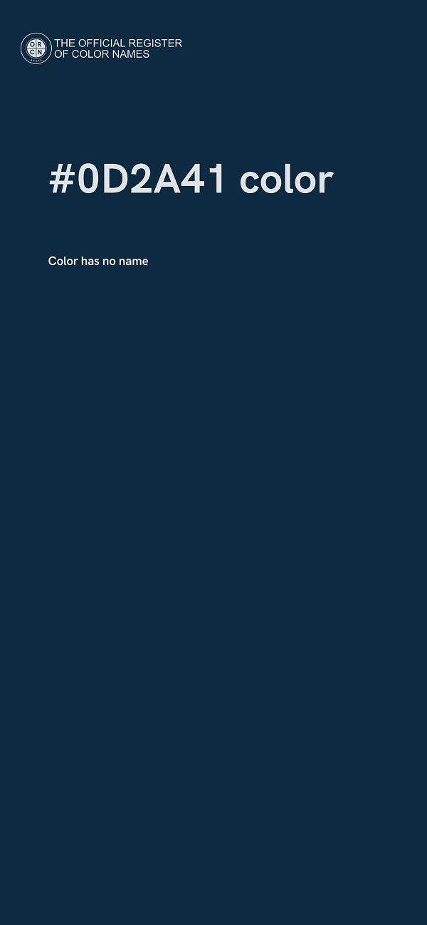 #0D2A41 color image