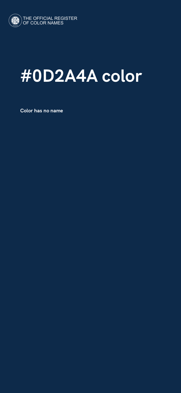 #0D2A4A color image