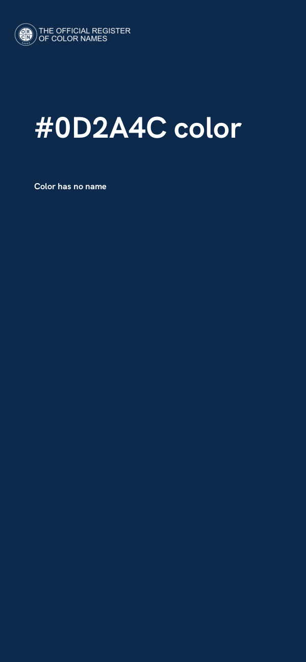 #0D2A4C color image