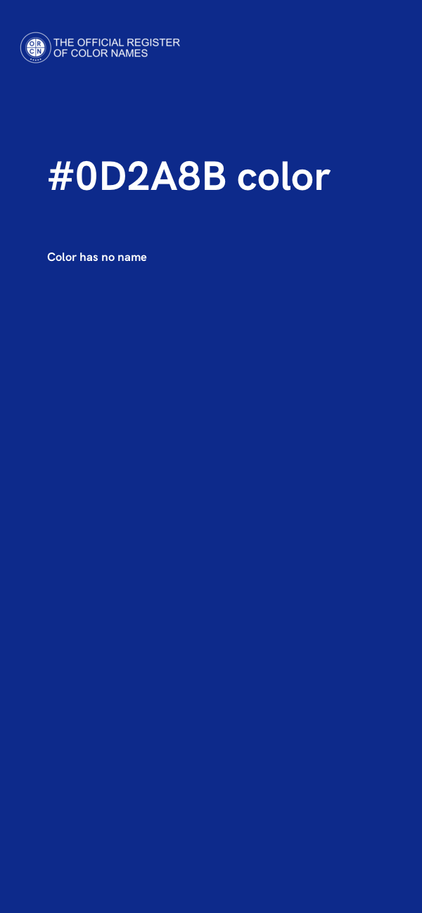 #0D2A8B color image