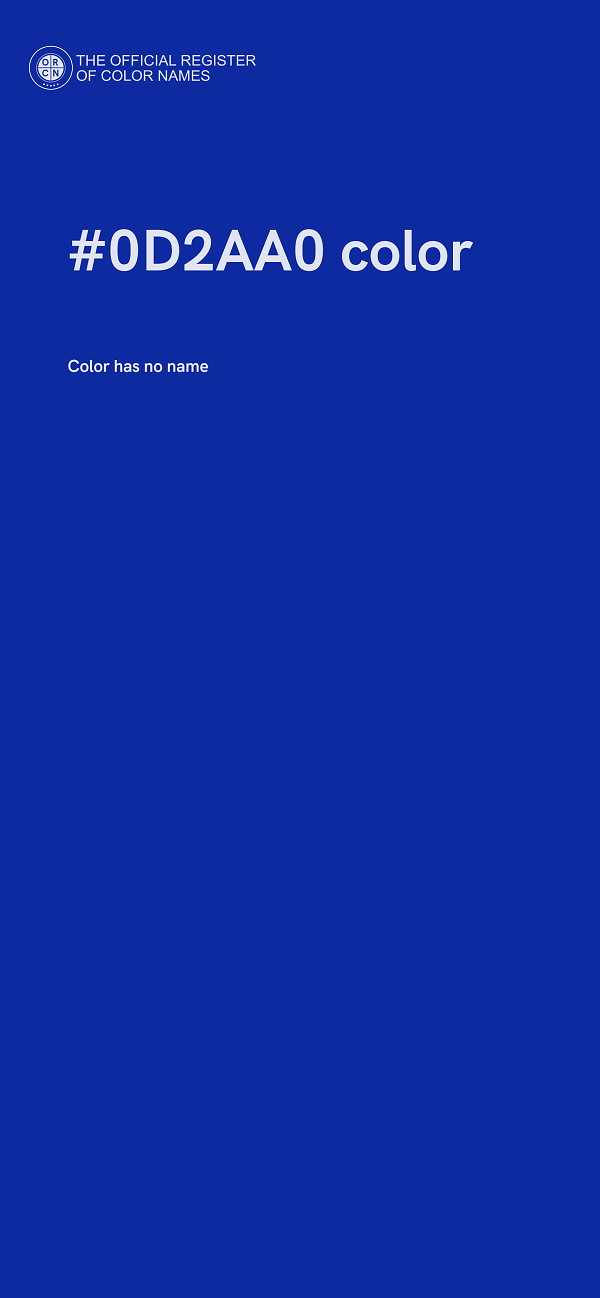#0D2AA0 color image