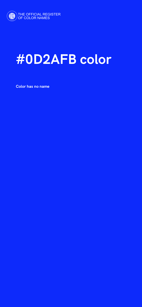 #0D2AFB color image