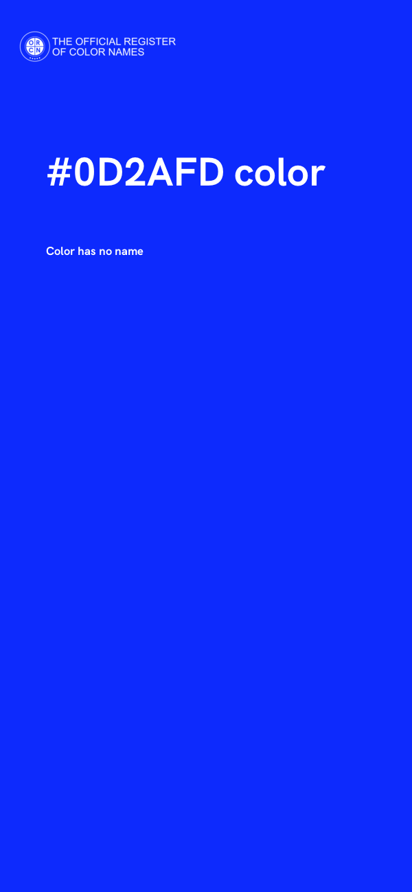 #0D2AFD color image