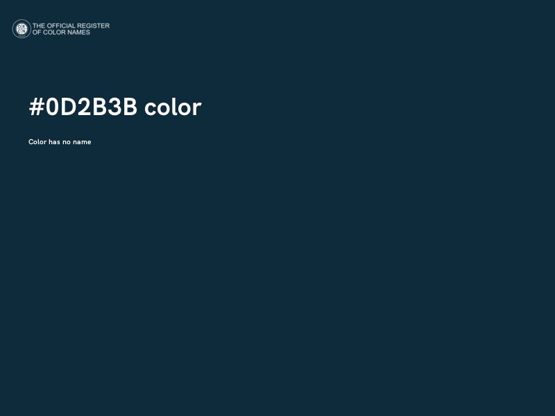 #0D2B3B color image