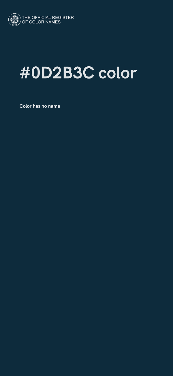#0D2B3C color image